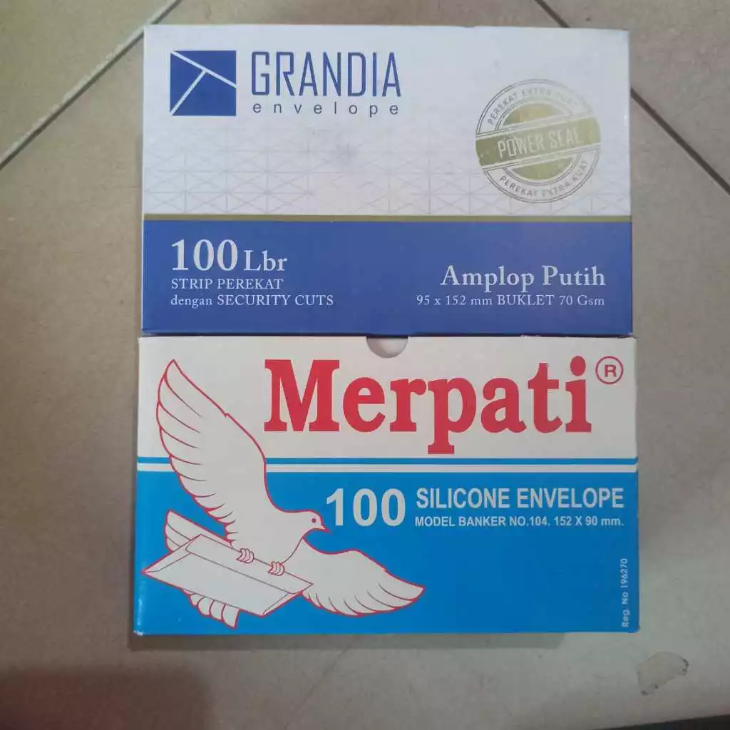 

AMPLOP GRANDIA PUTIH POLOS (Isi 100 Lembar)