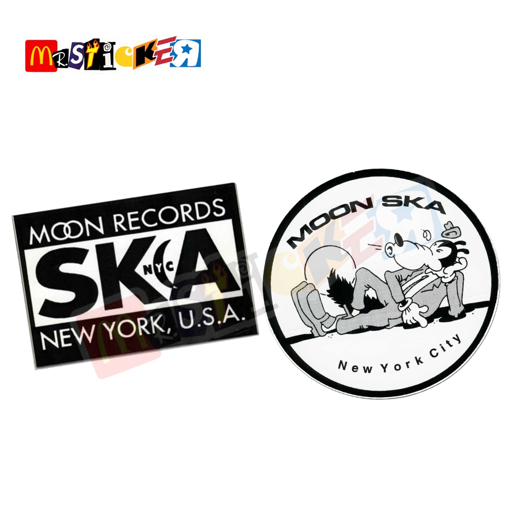 

sticker MOON SKA RECORDS NYC logo stiker