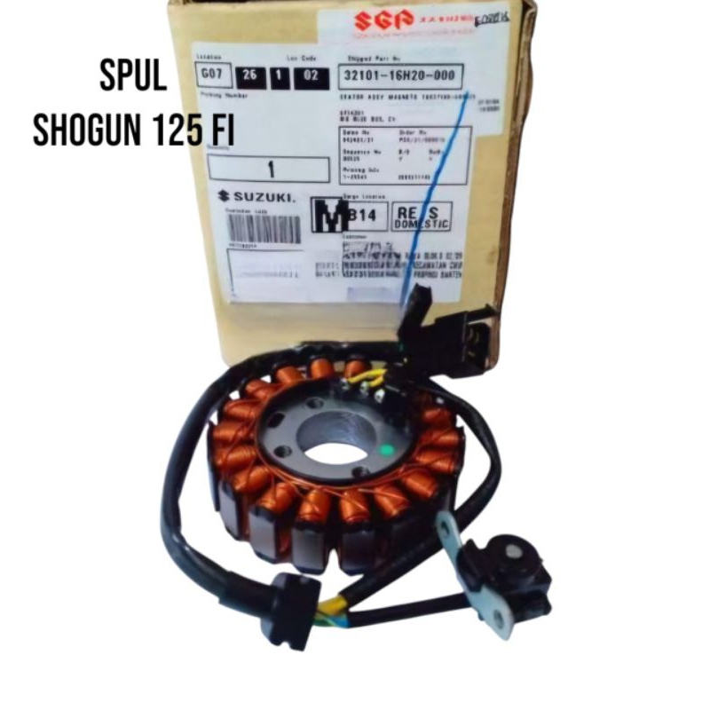 SPUL SPOL STATOR ASSY SHOGUN 125 FI INJEKSI ORIGINAL