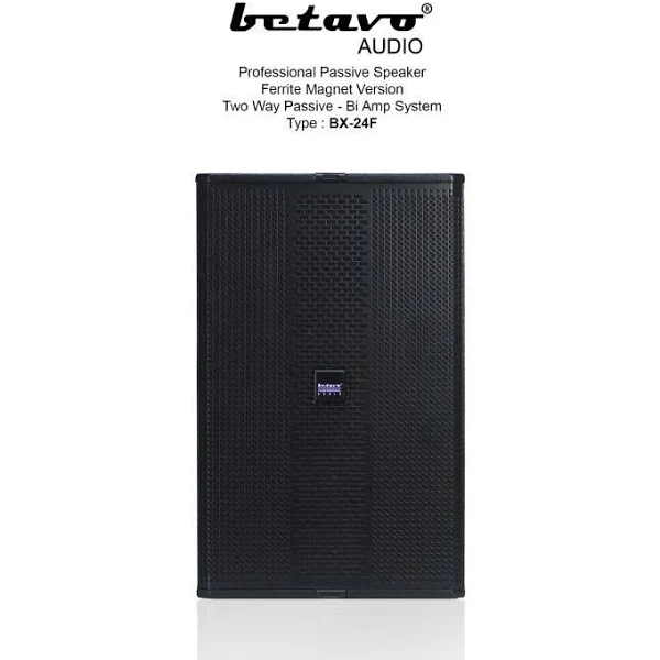 Speaker Pasif Betavo BX-24f Two Way Passive-Bi Amp System bx 24f - Tanyakan Stok terlebih dahulu