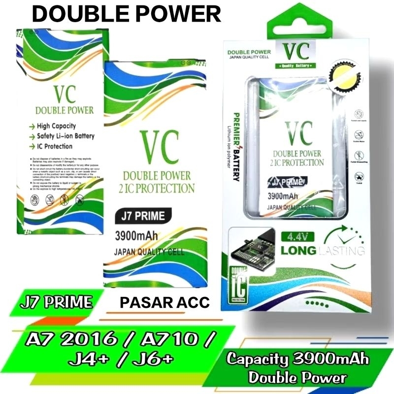 Baterai Samsung J7 Prime - J6 Plus - J4 Plus - A710 - ON 7 Prime - Double Power VC