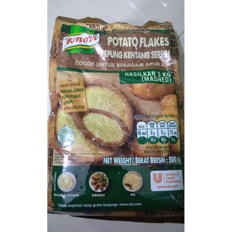 

Knorr Potato Flakes | Tepung Kentang Serpih 500 gr