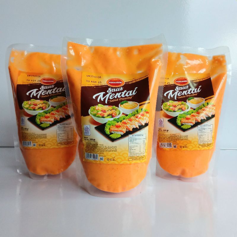 

Saos Sambal Mentai Prima Agung 500gr ( Pak ) [ Original ]