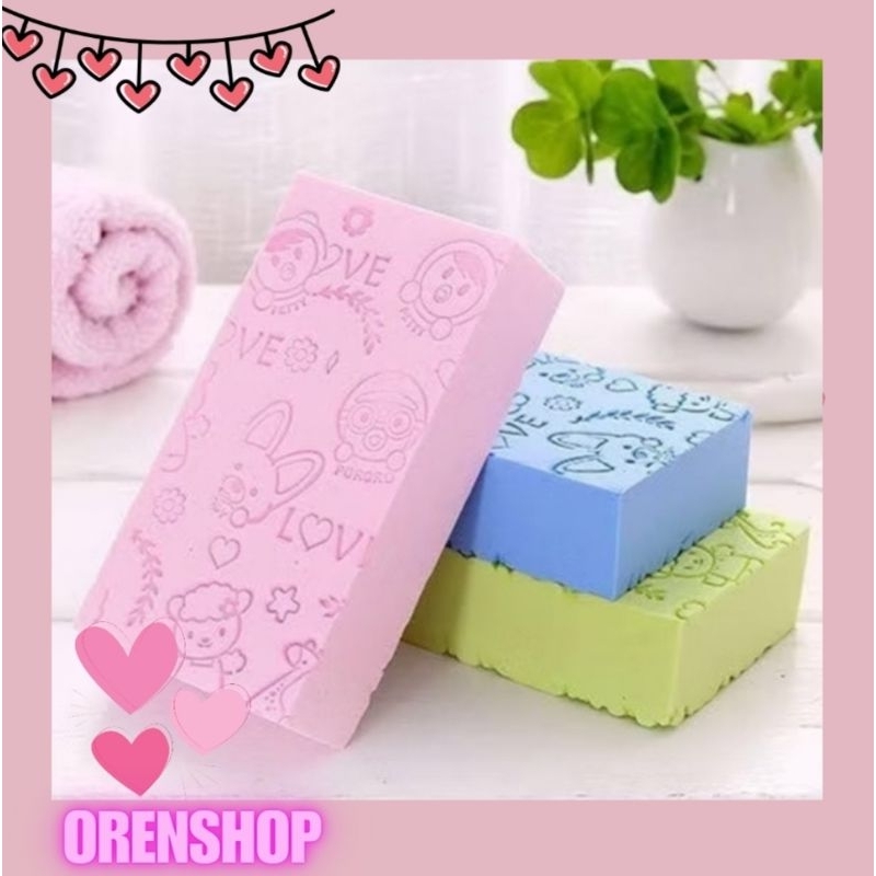 [OSM] Spons Daki Scrub Spons Mandi Sponge Busa Pengangkat Daki Ori Murah Makassar