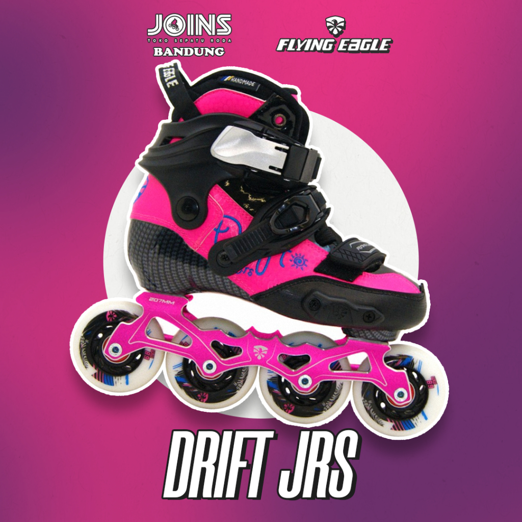Sepatu Roda Inline Skate Flying Eagle Drift JRS Pink