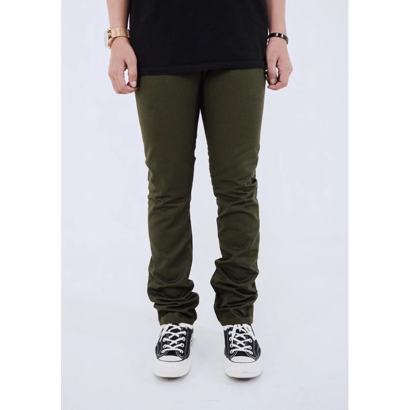 SVGE DENIM - Nerva Celana Chinos Selvedge Hijau Army