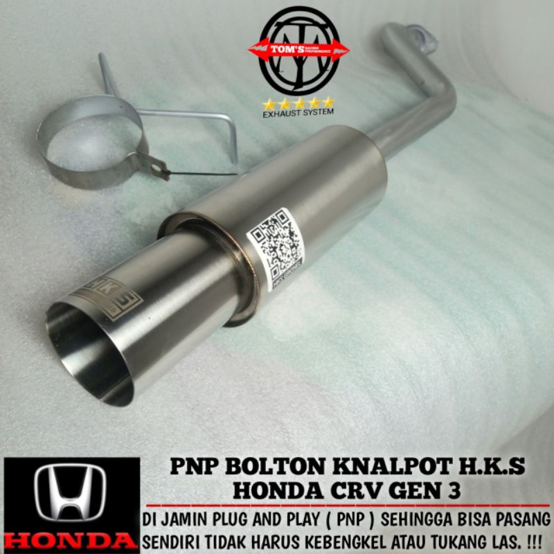 PNP BOLTON KNALPOT HONDA CRV GEN 3