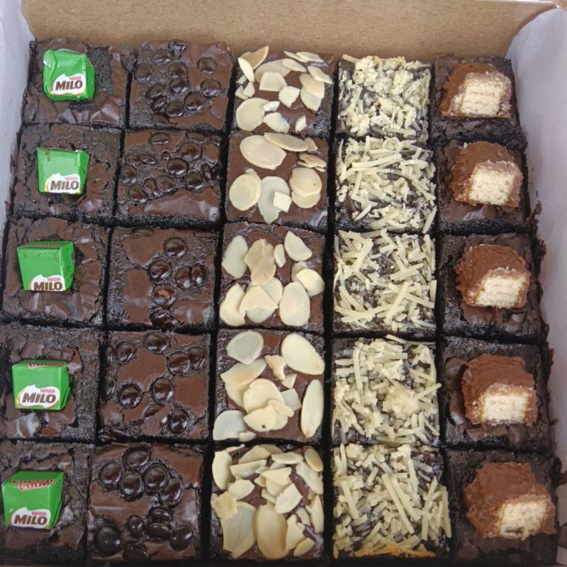 

brownies fudgy/brownies sekat panggang