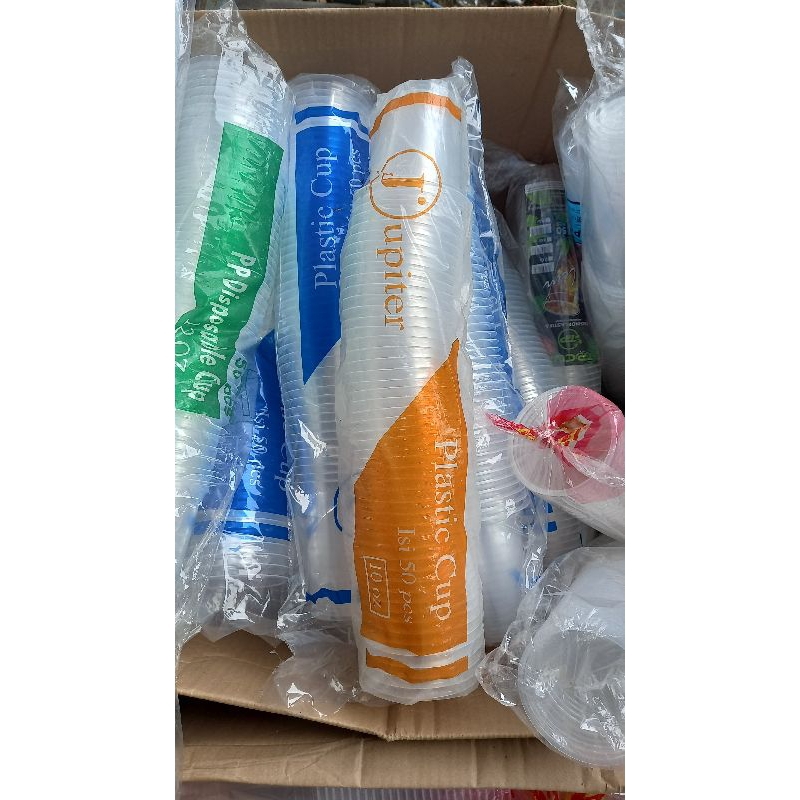 Plastik cup 10oz isi 50pcs / Gelas plastik