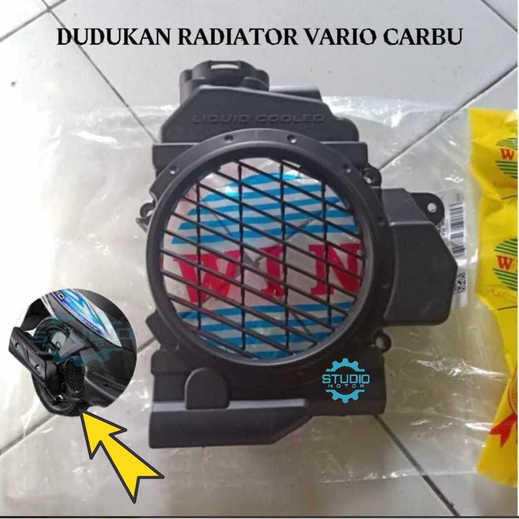 COVER RADIATOR VARIO CARBU VARIO 110 19151KVB930 MEREK WIN