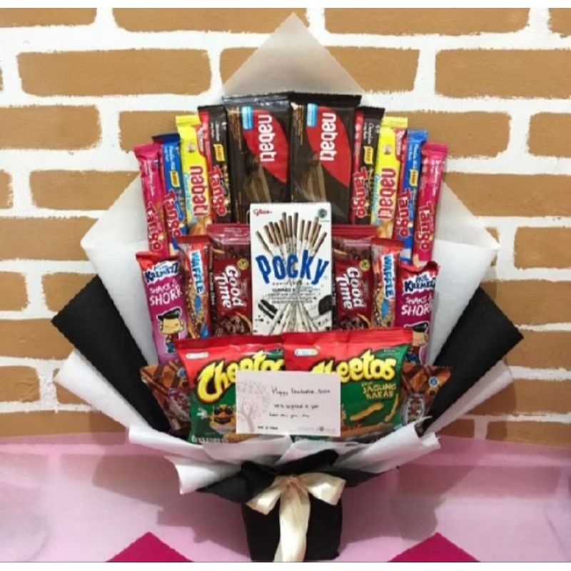 

READY STOCK (B02) BUCKET SNACK/SNACK BOUQUET