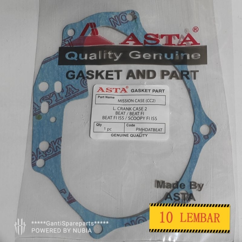 Paking Gardan Gearbox GirBox ASTA Beat Karbu Beat FI Scoopy FI (10 LEMBAR)