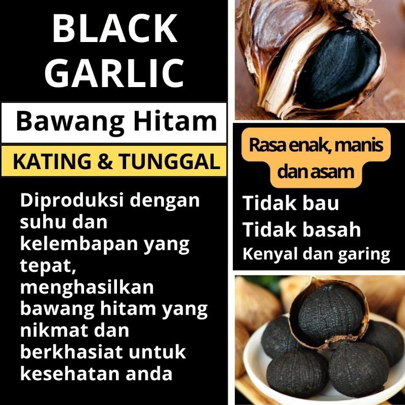 

PROMO 250gram BLACK GARLIC KATING || bawang hitam kating PREMIUM