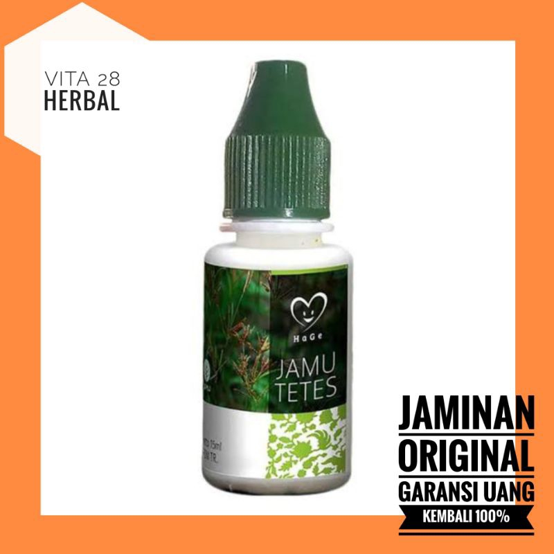 JAMU TETES HERBAL 15 ML | JAMU TETES HAGE HERBAL ASLI