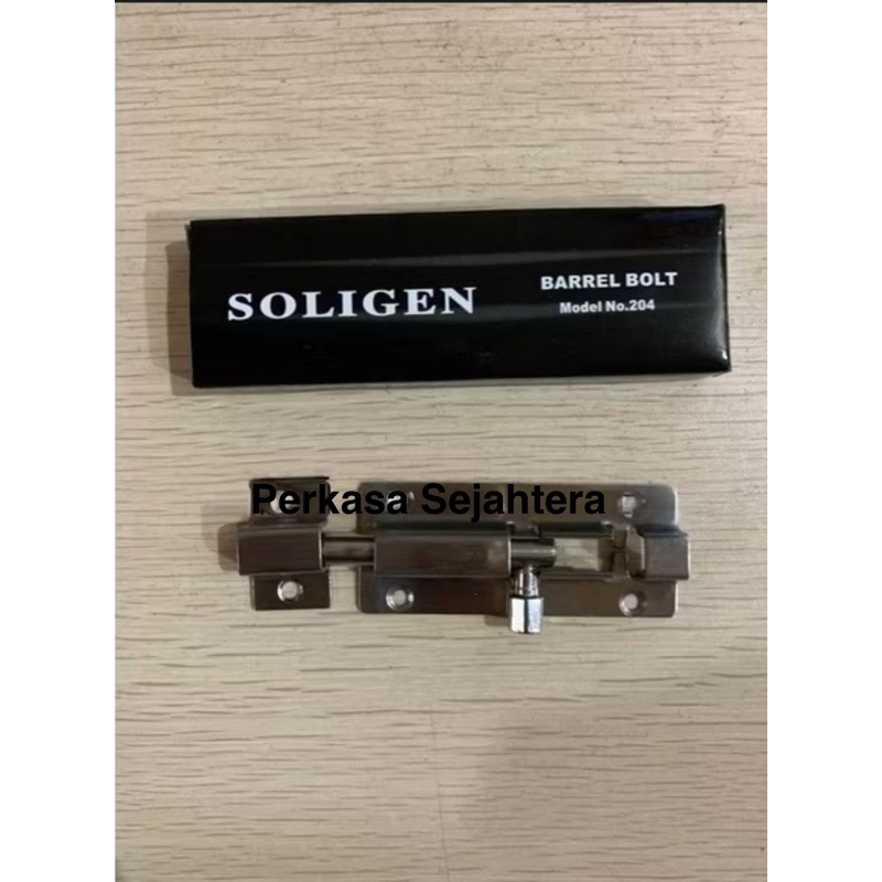 Grendel slot soligen 4” inch grendel stainless steel soligen
