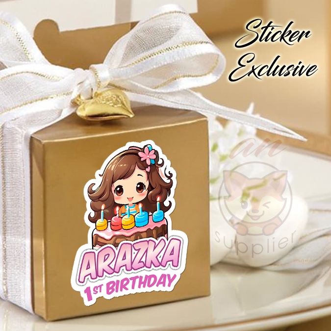 

50 STIKER / STICKER GIRLY 2-6 UTK BAG / BENTO / SOUVENIR ULTAH ULANG TAHUN