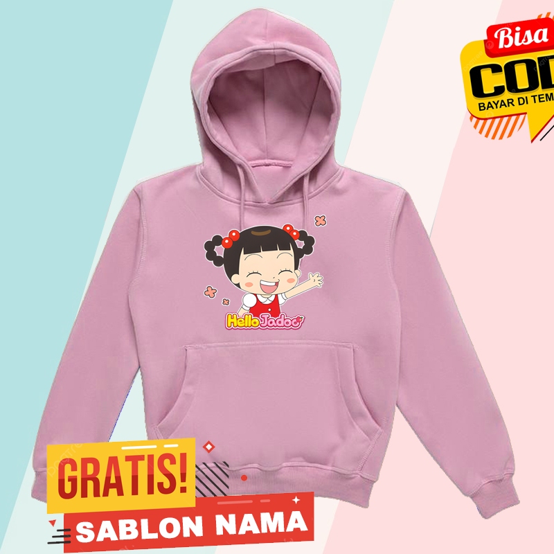 Jaket Hoodie Anak Karakter Hello Jadoo Choi Jadoo / Jaket Sweater Hoodie Anak Laki Laki & Perempuan 