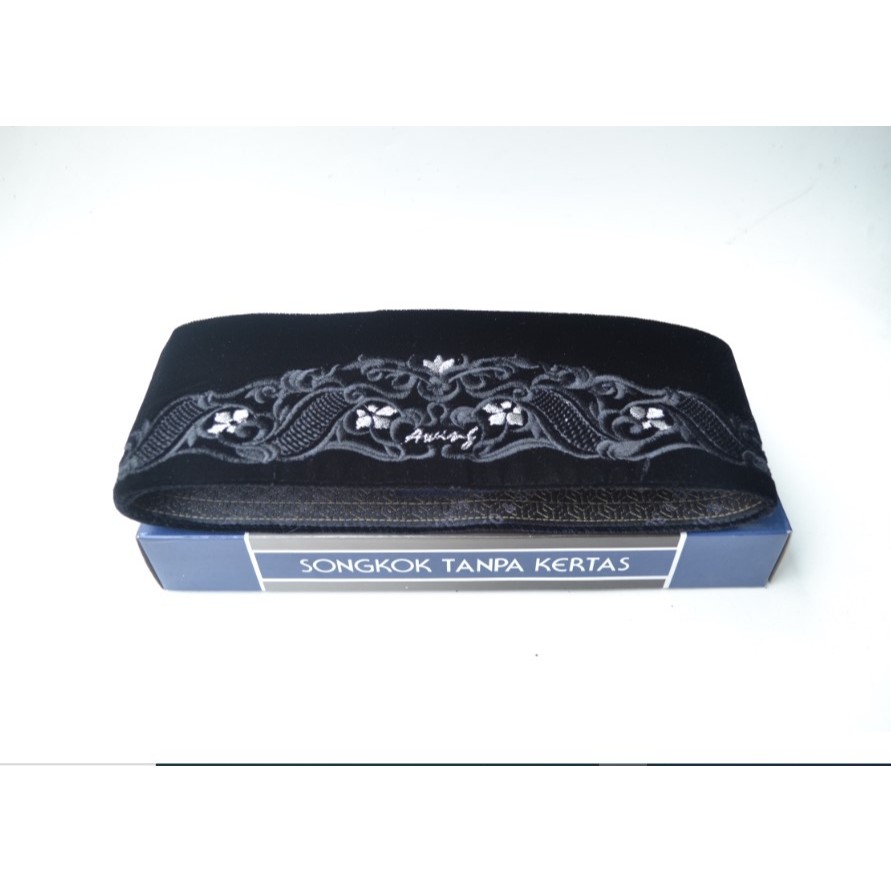 AWING Peci Awing Bordir New Ananta Hitam Awing asli