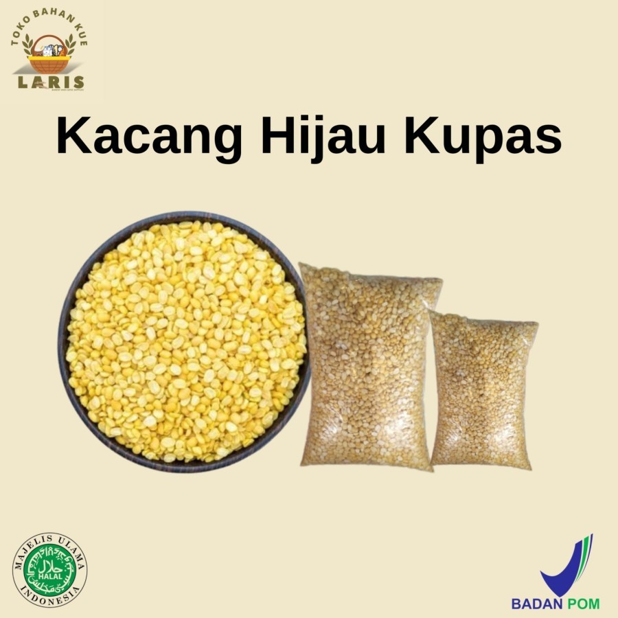 

KACANG HIJAU KUPAS TERSEDIA 2 UKURAN
