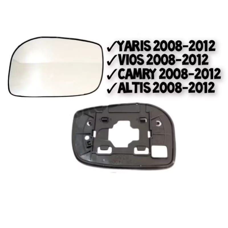 kaca sepion mobil yaris vios camry altis 2008 up 2012 original