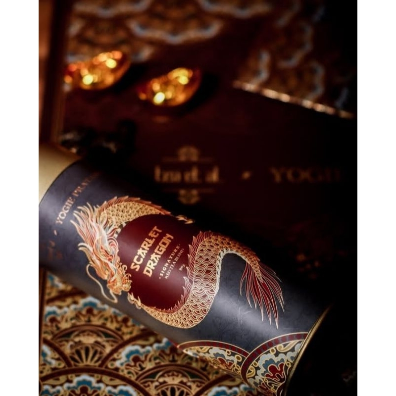 

Gold Tin Scarlet Dragon