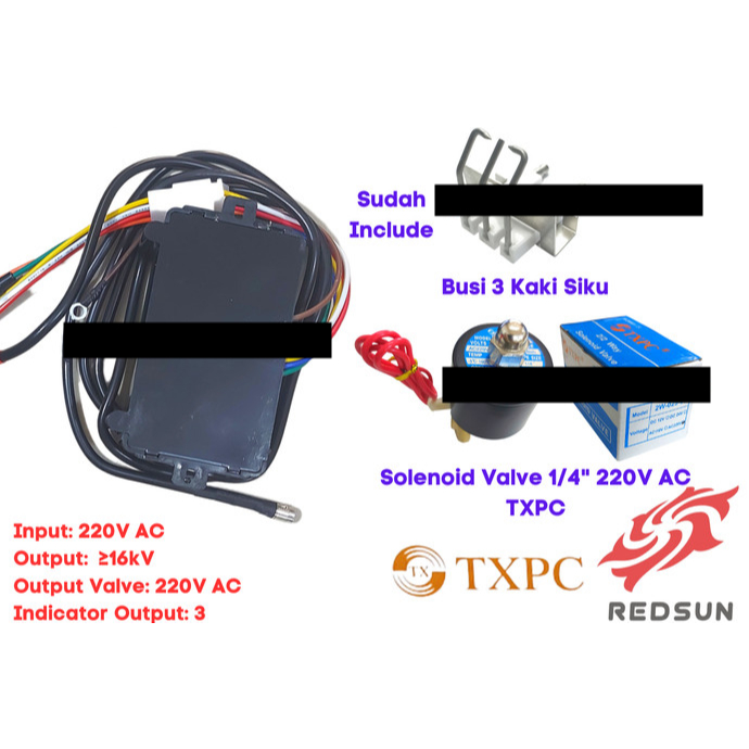 Pemantik Gas Ignition Igniter Controller Kompor Infrared Burner Paket