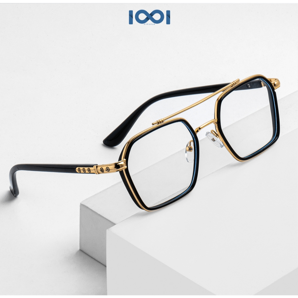 IOOI Eyewear -  Kacamata Iron Man Fashion Glasses Tony Stark Bisa Minus Photocromic Blueray Pria K00