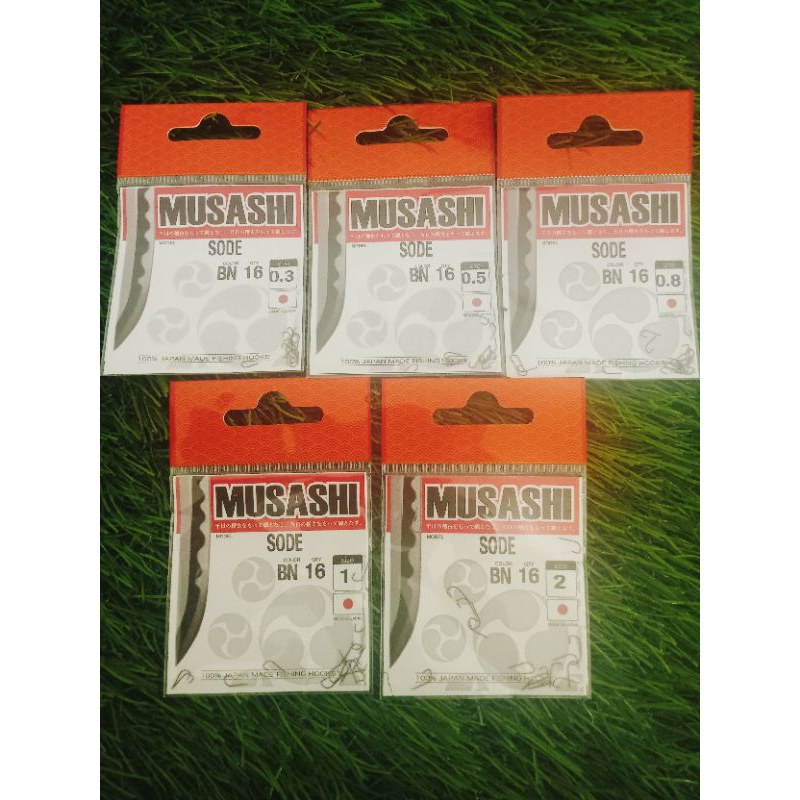 kail musashi sode (tanpa lubang kail) 0.3 0.5 0.8 1 2
