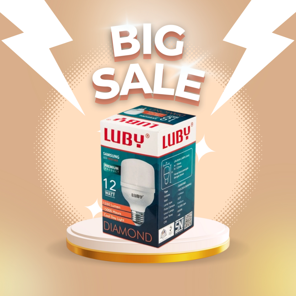 Luby led bulb diamond 12 watt