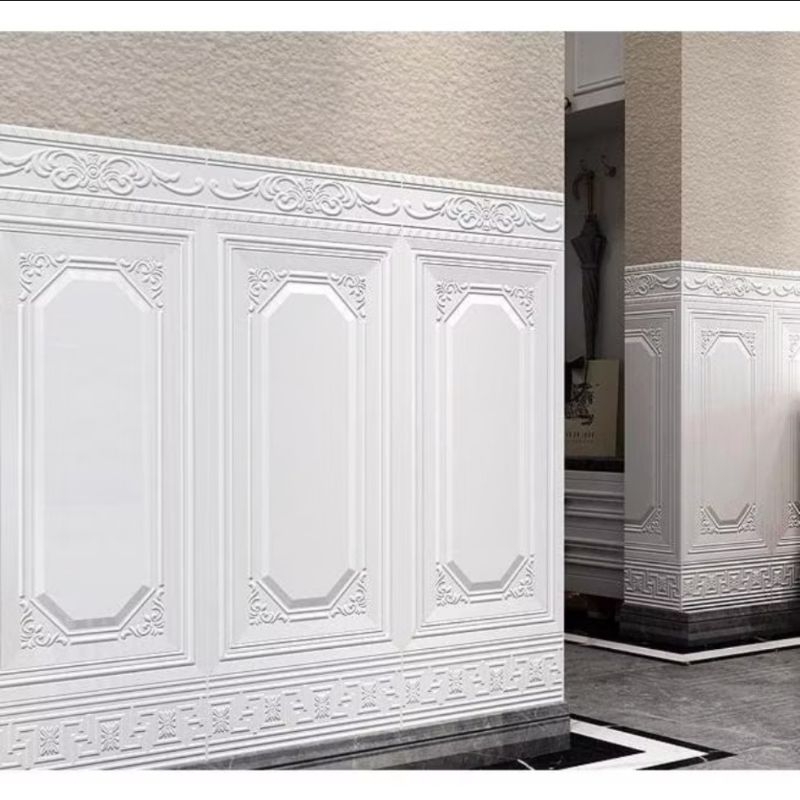 Wallpaper Foam Pintu Jati Tebal 5mm