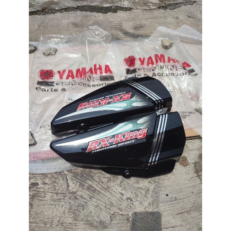 COVER SIDE BOK DOP TEPONG AKI OLSAM RX KING ORIGINAL YGP GRES BARU 2006 STRIPING HIJAU