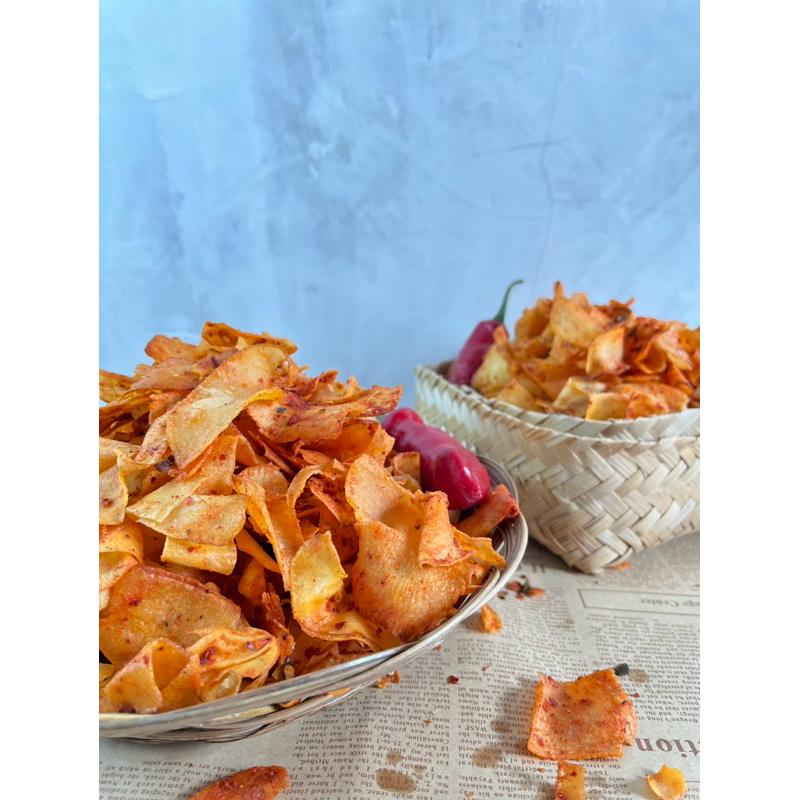 

Keripik Singkong Pedas Kriuk Sunda 500gr