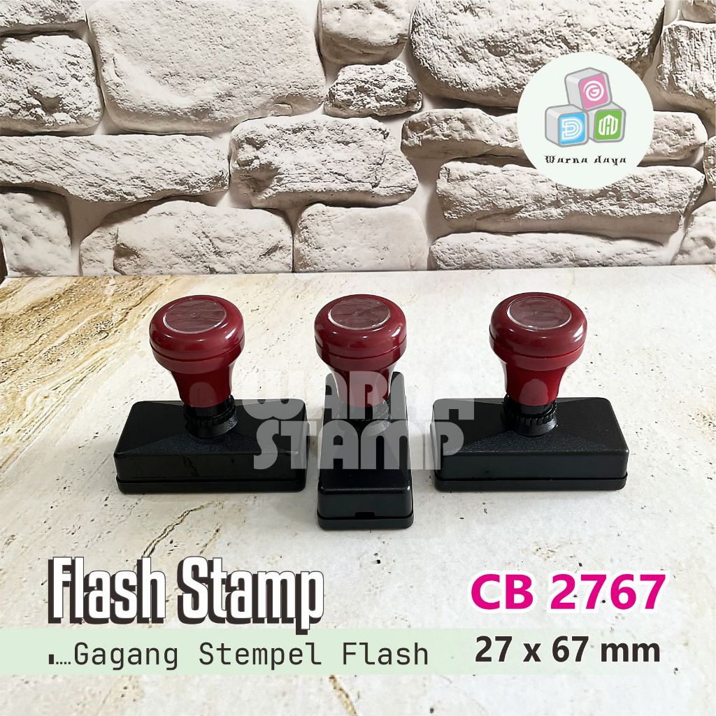 

Gagang Stempel Flash 2767 mm / Paket 1 Biji / Gagang Stamp Flash Persegi Panjang / Hanya Gagang Saja
