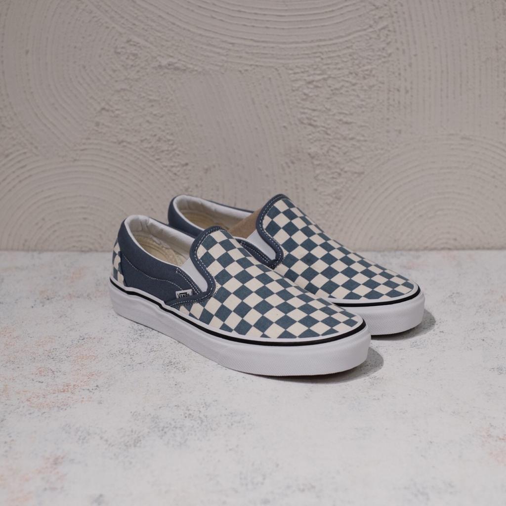 Vans Slipon Checkerboard blue/mirage