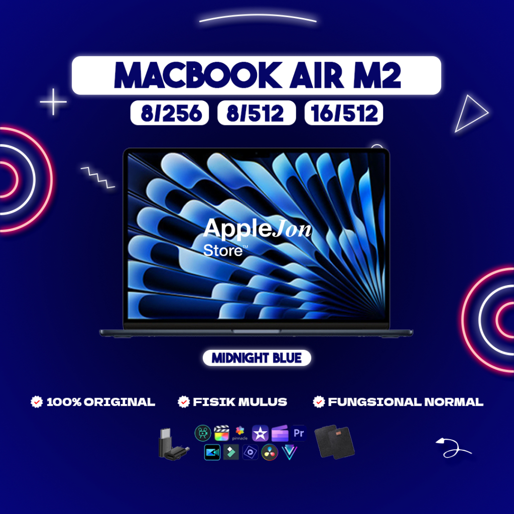 MACBOOK AIR M2 SECOND 13,6” RAM 8/16 INTERNAL 512 GB LIKE NEW