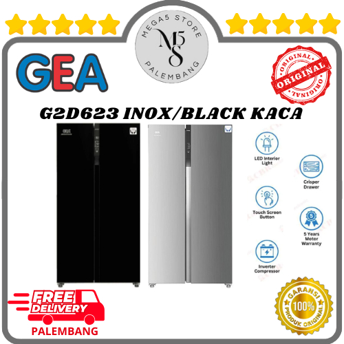 Kulkas GEA 2 Pintu G2D623 Kulkas Set By Side 2 Pintu Lemari GEA Kulkas Side By Side