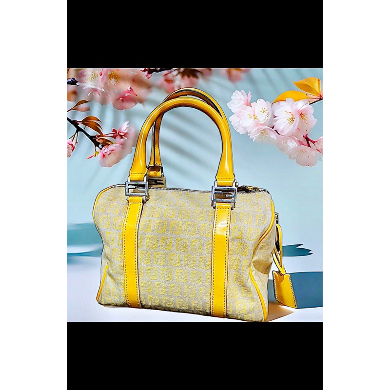 fendi mini boston handbag