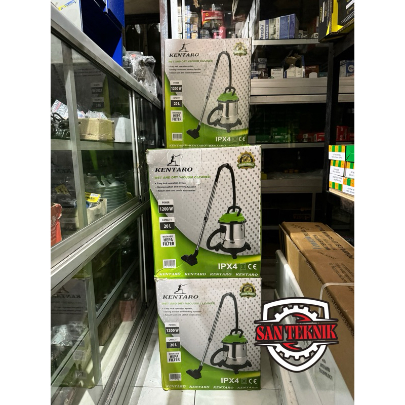 KENTARO Mesin Vacuum Cleaner 20Liter WET DRY Sedot Vacum Debu