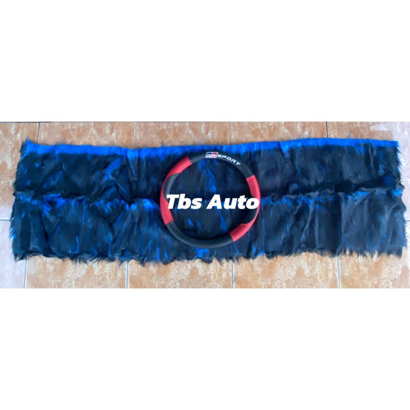 Paket Sarung Stir GR SPORT + Bulu alas Dashboard Mobil set hiasan interior mobil murah pelindung cov
