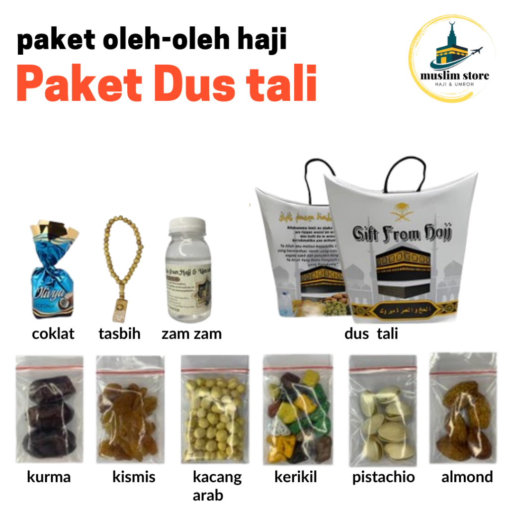 

PAKET OLEH OLEH HAJI DAN UMROH/ gift dus tali