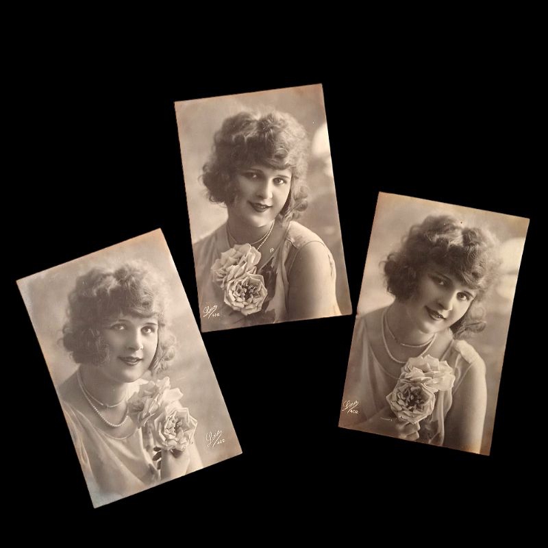 

Antik Kartu Pos Eropa Perancis Set Era 1930an Kode Lina 402 Tua