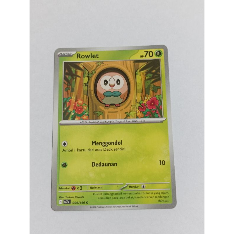 Rowlet 009/166 C - Pokemon TCG Indonesia