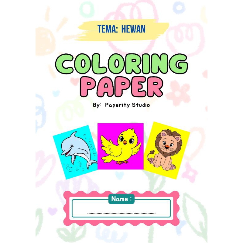 

Coloring pages / coloring book / buku mewarnai hewan untuk anak tk / paud