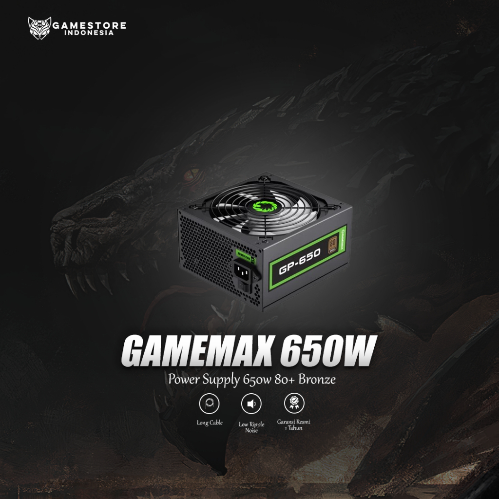 GAMEMAX PSU 650W GP-650 80+ Bronze