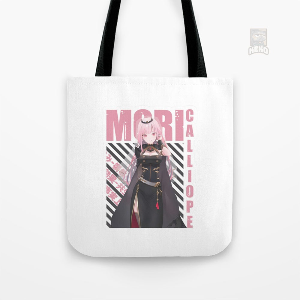 Tote Bag ANime Vtuber Mori Calliope #01 Poster