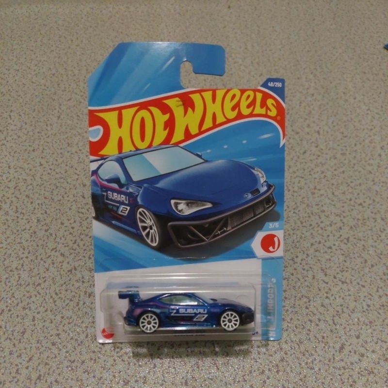 Hot Wheels Subaru BRZ biru
