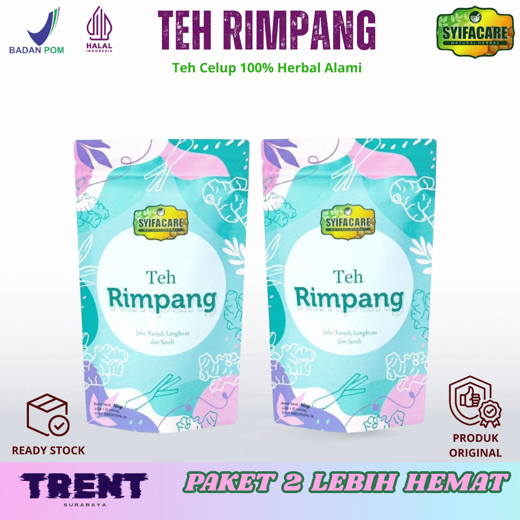 

Teh Rimpang Syifacare Teh Herbal Pelangsing Alami BPOM