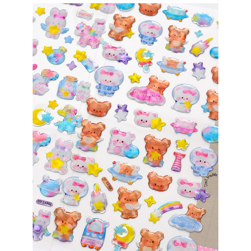 

Stiker Timbul Lucu Premium Cute Sparkling Sticker Deco Art