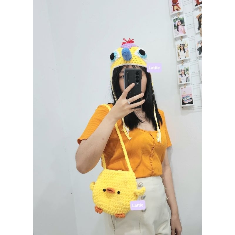 HANDMADE CHICKEN NOODLE SOUP TOPI BEANIE JHOPE BTS/BEANIE JHOPE/BEANIE HITAM/BLACK BEANIE/BTS HAT/BA