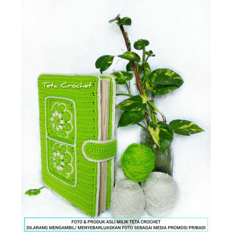 

Cover Al- Quran Rajut handmade A4